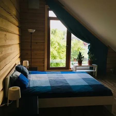 In A Scandinavian Style House Quarto em Acomodações Particulares
